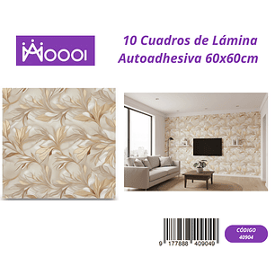 10 cuadros de Lamina Autoadhesiva 60x60cm