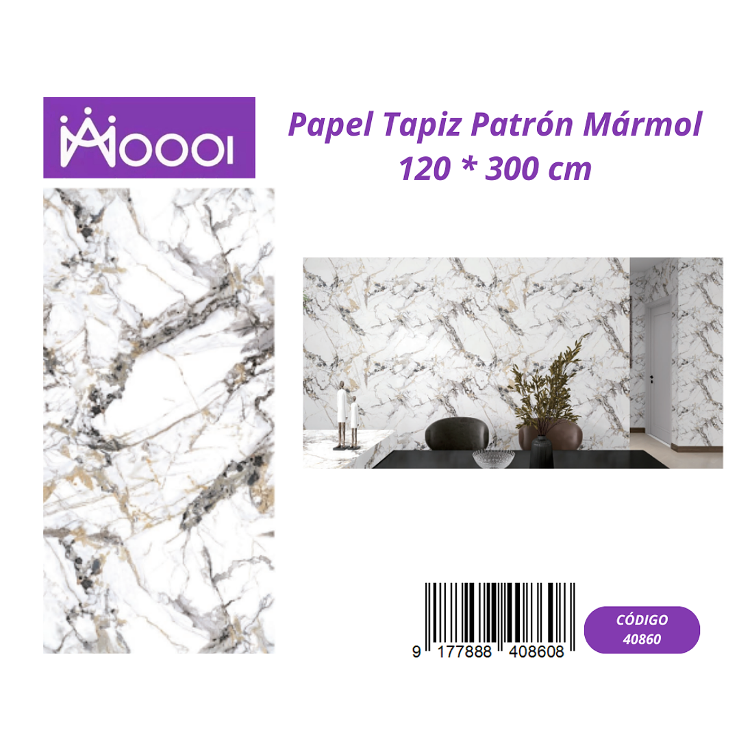 Papel Tapiz Patron Marmol 120 * 300 cm 1