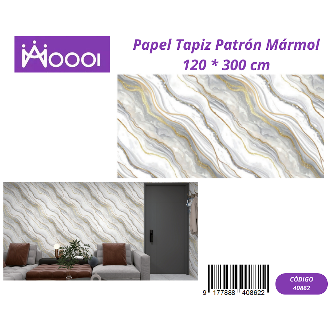 Papel Tapiz Patron Marmol 120 * 300 cm 1