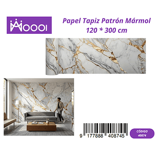 Papel Tapiz Patron Marmol 120 * 300 cm