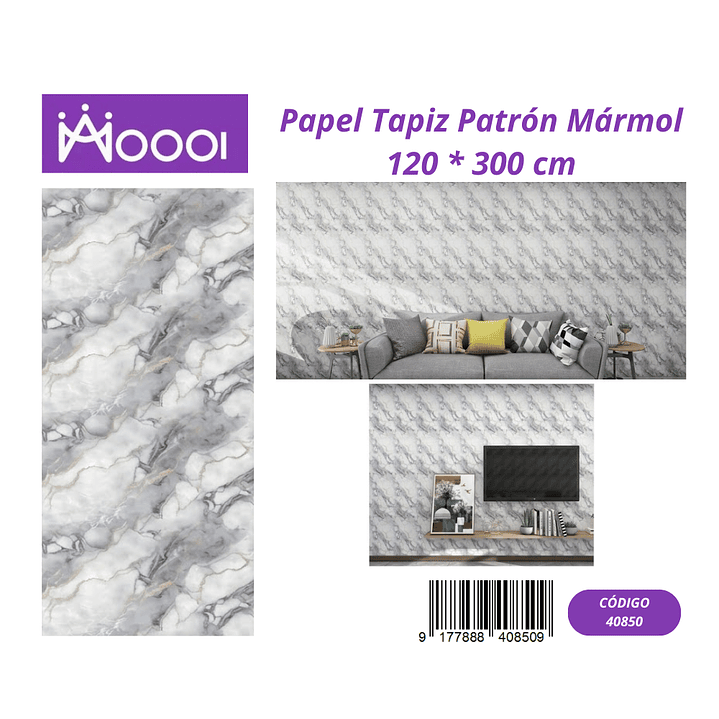 Papel Tapiz Patron Marmol 120 * 300 cm 1