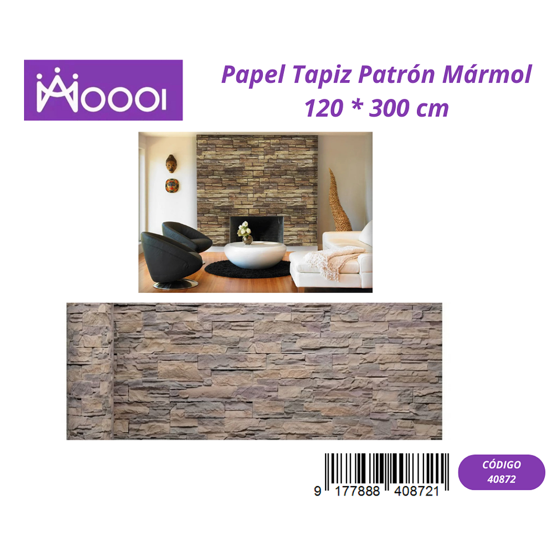 Papel Tapiz Patron Marmol 120 * 300 cm 1