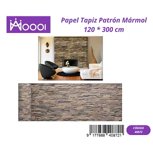 Papel Tapiz Patron Marmol 120 * 300 cm