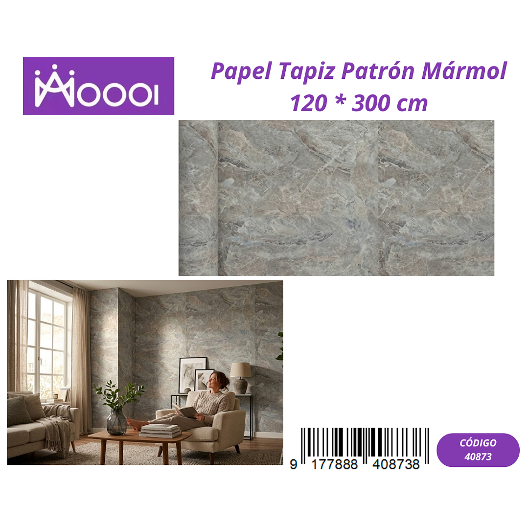 Papel Tapiz Patron Marmol 120 * 300 cm 1