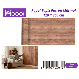 Papel Tapiz Patron Marmol 120 * 300 cm