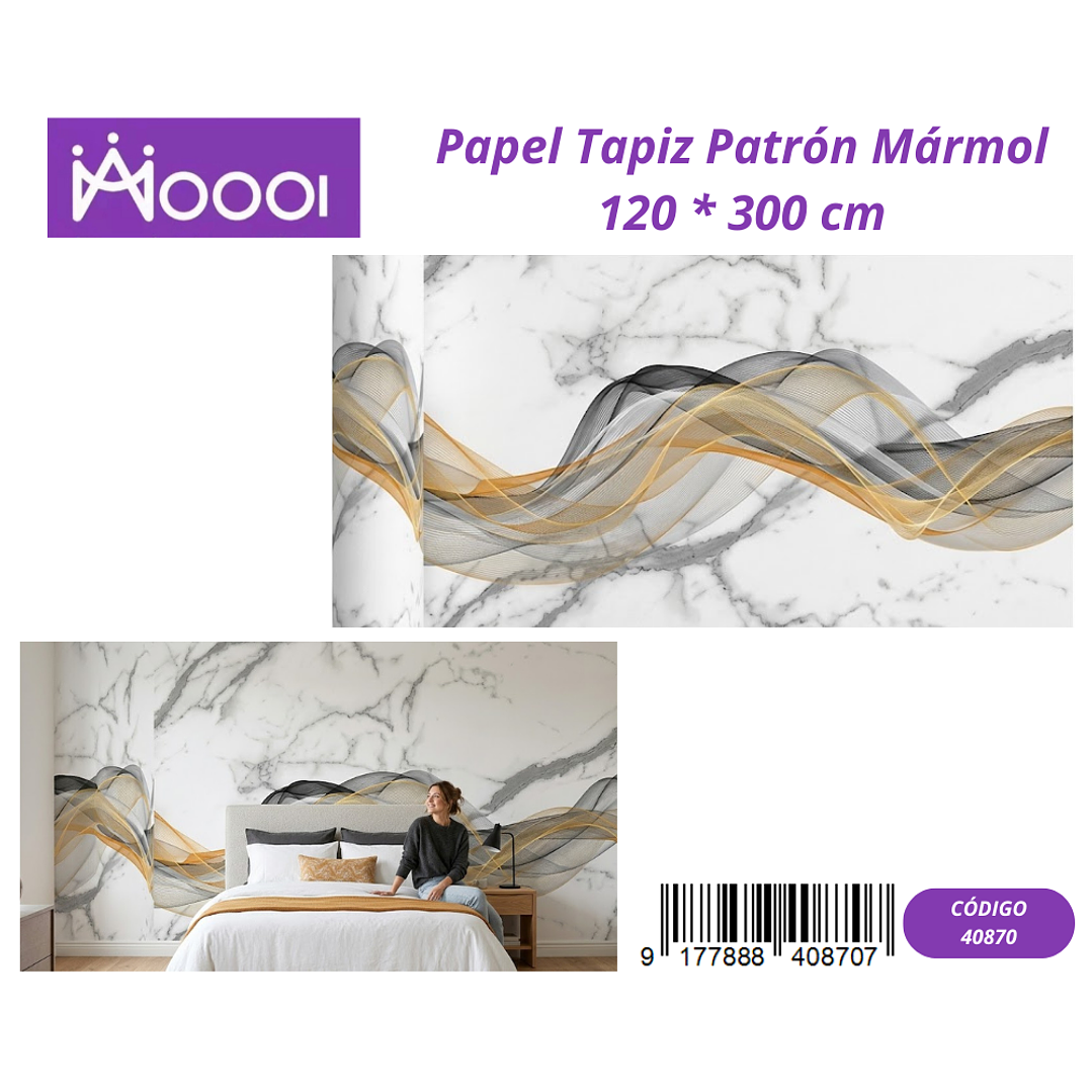 Papel Tapiz Patron Marmol 120 * 300 cm 1
