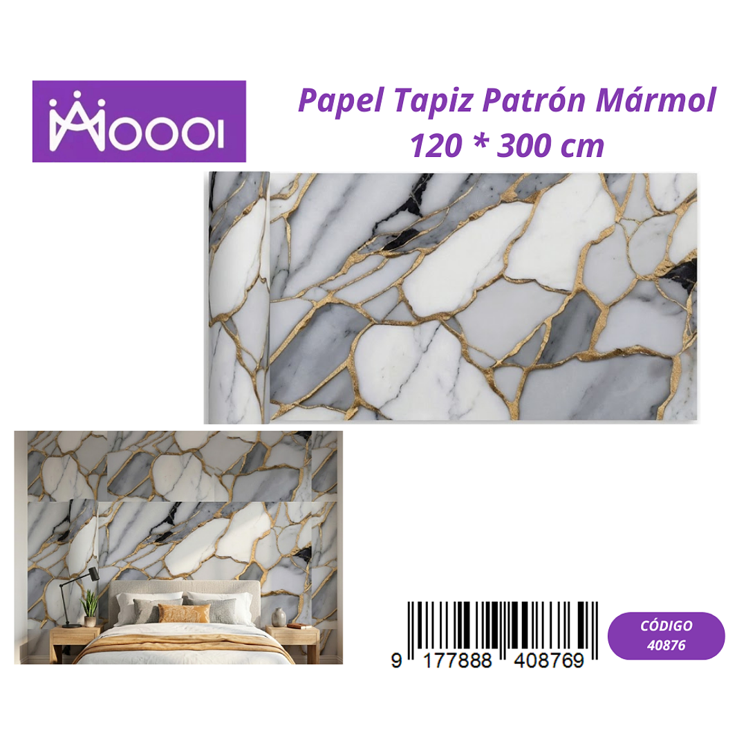 Papel Tapiz Patron Marmol 120 * 300 cm 1