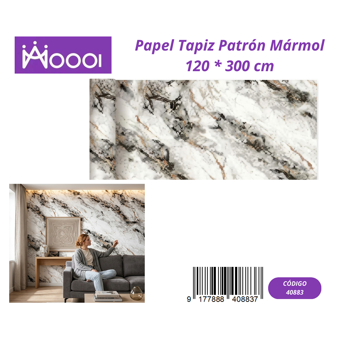 Papel Tapiz Patron Marmol 120 * 300 cm 1