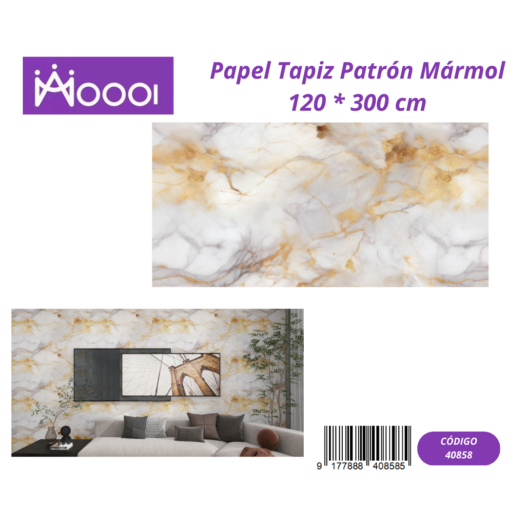 Papel Tapiz Patron Marmol 120 * 300 cm 1