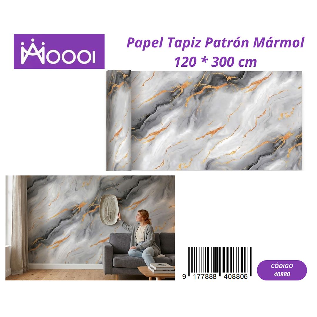 Papel Tapiz Patron Marmol 120 * 300 cm 1