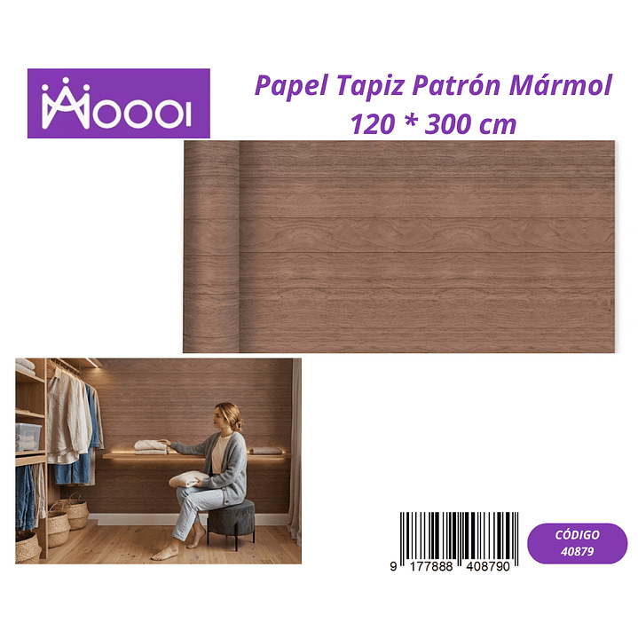 Papel Tapiz Patron Marmol 120 * 300 cm 1