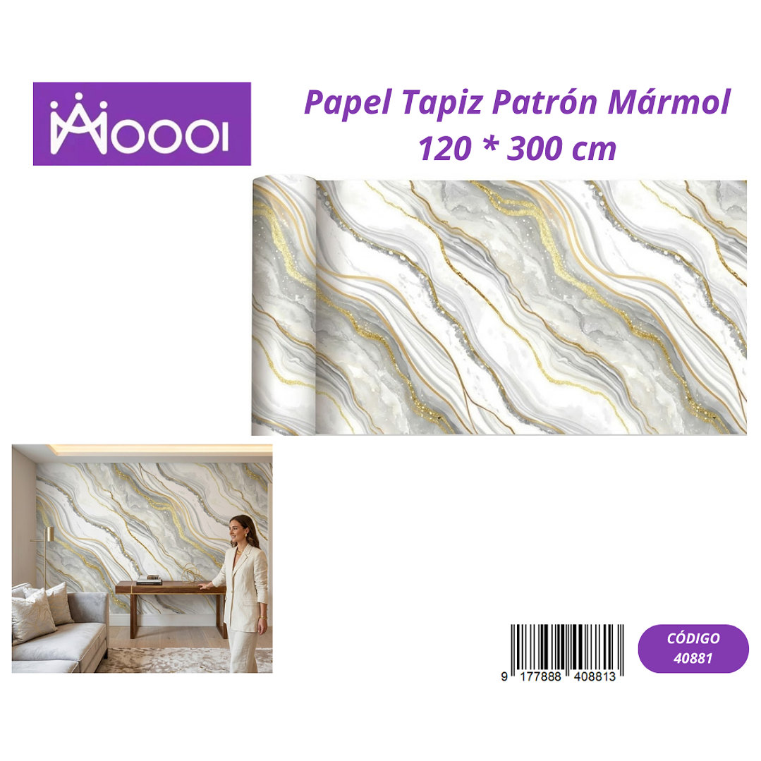 Papel Tapiz Patron Marmol 120 * 300 cm 1