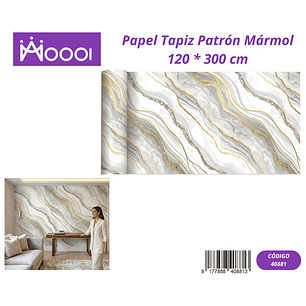 Papel Tapiz Patron Marmol 120 * 300 cm