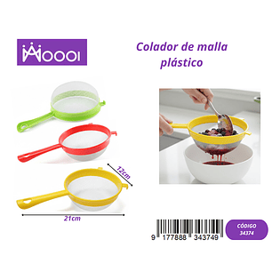 Colador de Malla Plastico