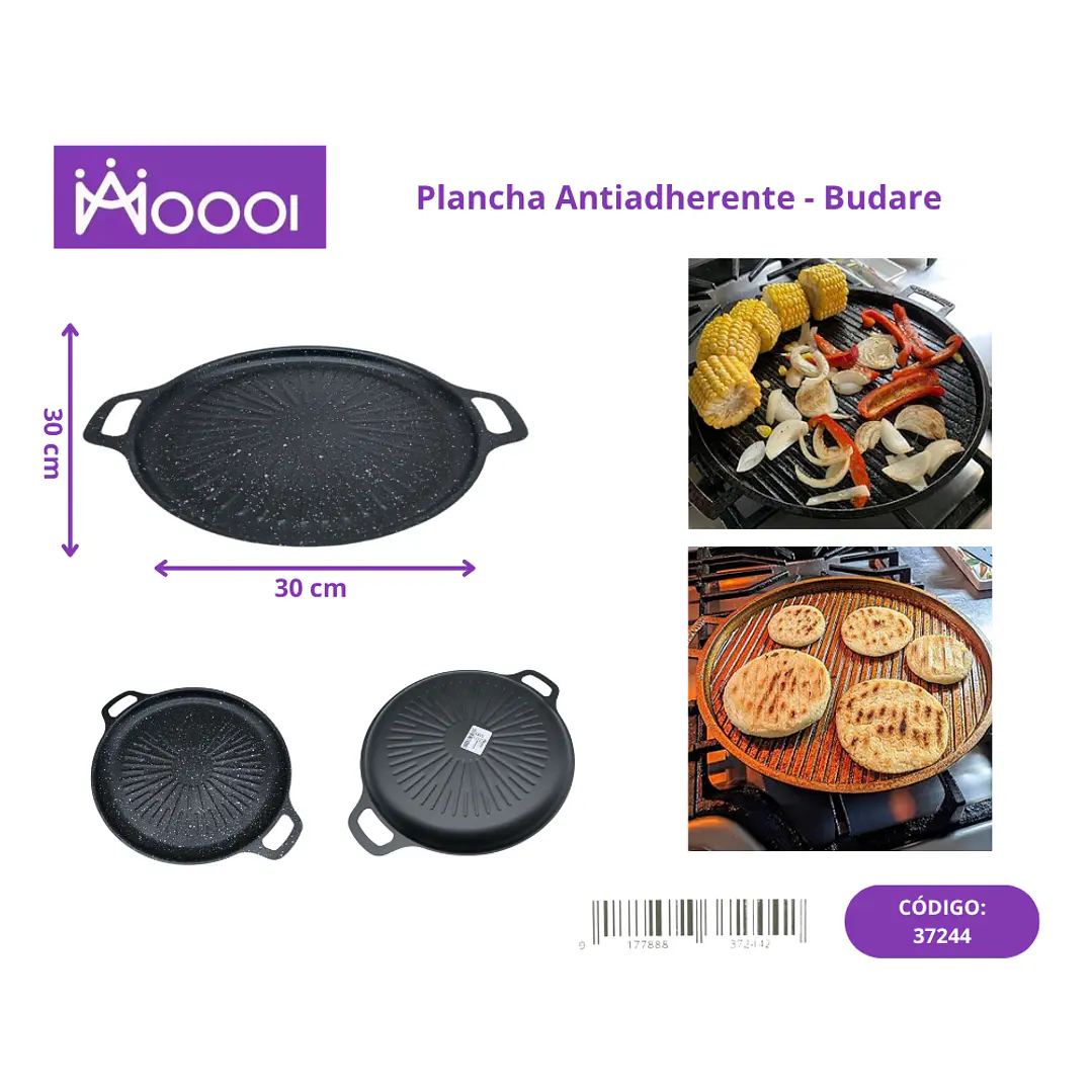 PLANCHA ANTIADHERENTE - BUDARE 30CM Precio publicado al por mayor 3 unidades del mismo 1