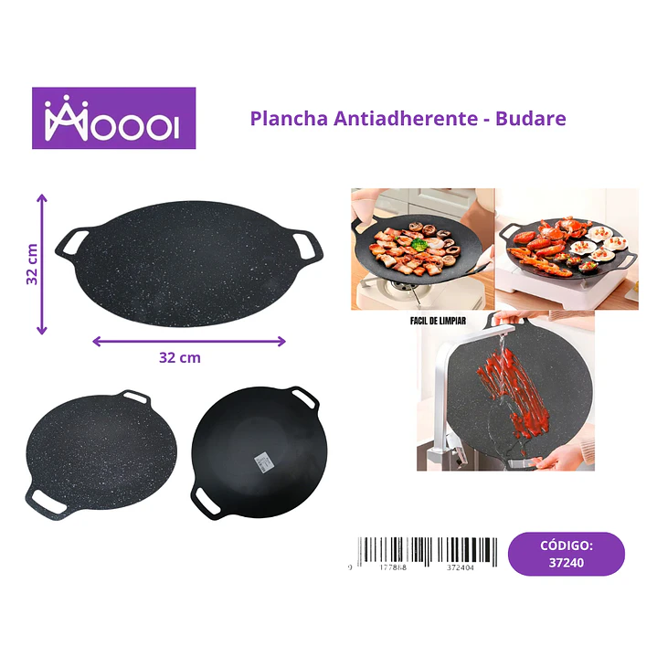 PLANCHA ANTIADHERENTE - BUDARE 32CM Precio publicado al por mayor 3 unidades del mismo 1