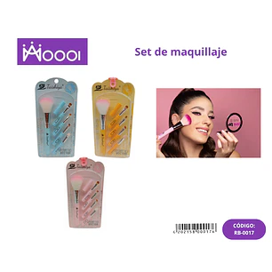 BROCHAS DE MAQUILLAJE 5PCS Precio publicado al por mayor 3 unidades del mismo