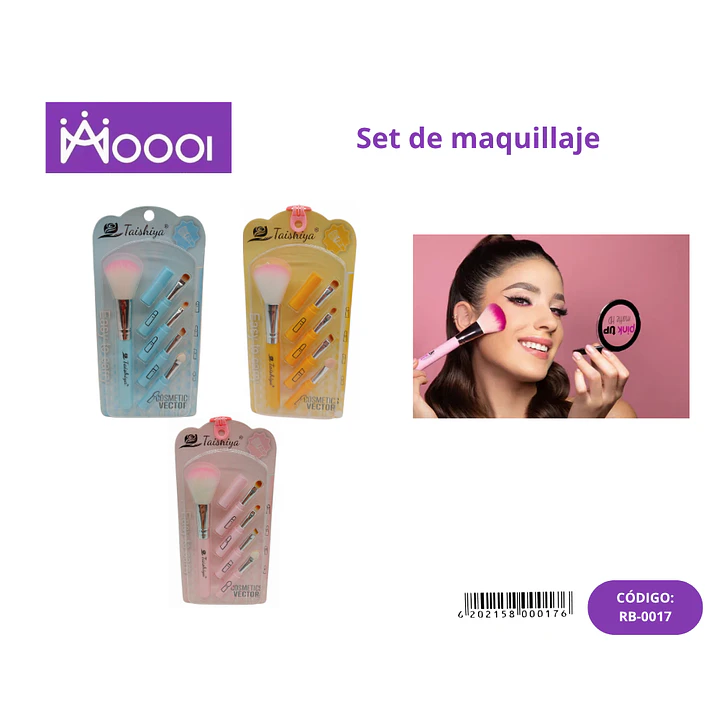 BROCHAS DE MAQUILLAJE 5PCS Precio publicado al por mayor 3 unidades del mismo 1
