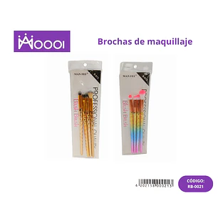 BROCHAS DE MAQUILLAJE 4PCS Precio publicado al por mayor 3 unidades del mismo