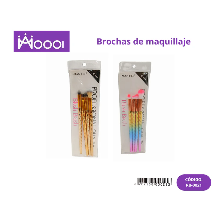 BROCHAS DE MAQUILLAJE 4PCS Precio publicado al por mayor 3 unidades del mismo 1