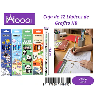 CAJA DE 12 LÁPICES DE GRAFITO 