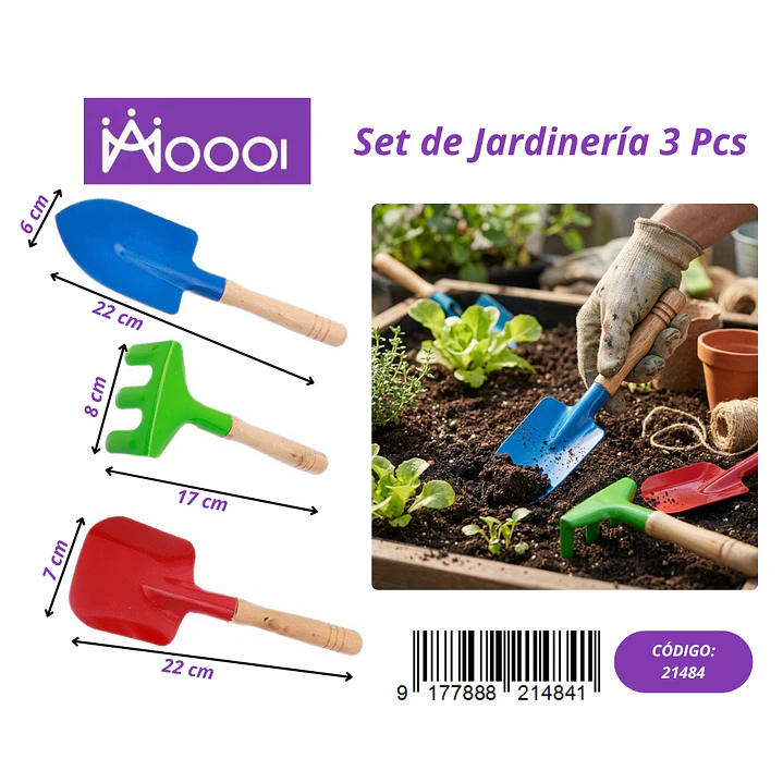 SET DE JARDINERIA 3 PCS Precio publicado al por mayor 3 unidades del mismo 1