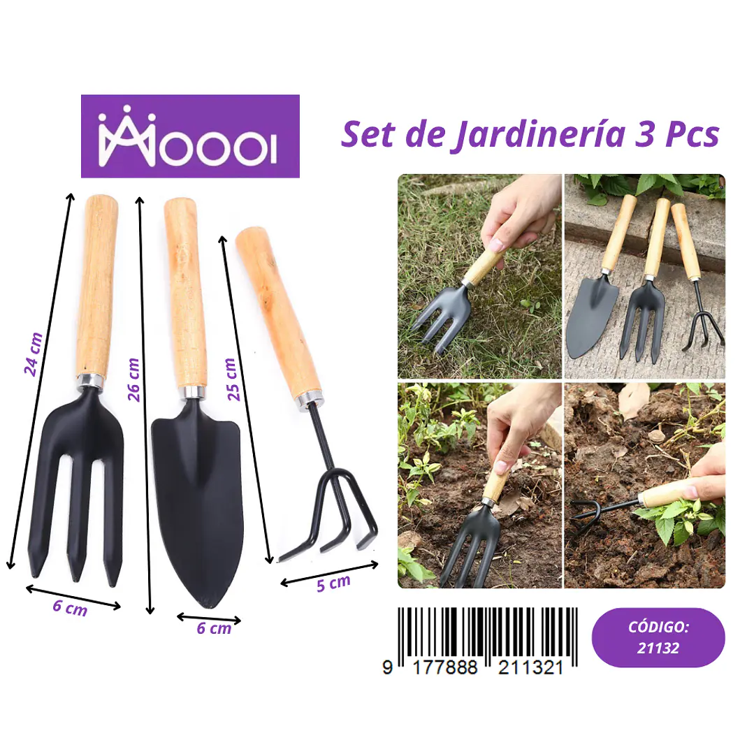 SET DE JARDINERIA 3 PCS Precio publicado al por mayor 3 unidades del mismo 1