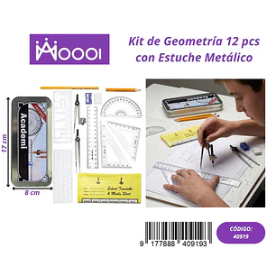 KIT DE GEOMETRIA 12PCS Precio publicado al por mayor 3 unidades del mismo