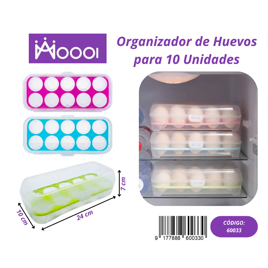 ORGANIZADOR DE HUEVOS PARA 10uds Precio publicado al por mayor 3 unidades del mismo 1