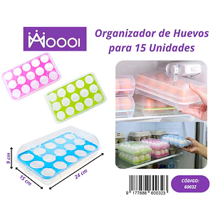 ORGANIZADOR DE HUEVOS PARA 15uds Precio publicado al por mayor 3 unidades del mismo