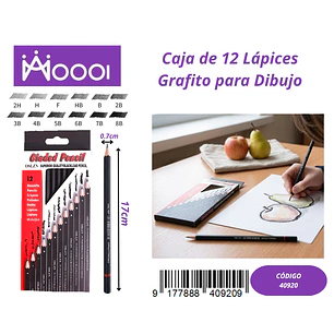 CAJA DE 12 LÁPICES DE GRAFITO PARA DIBUJO Precio publicado al por mayor 3 unidades del mismo