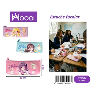 ESTUCHE ESCOLAR DISEÑO FEMENINO Precio publicado al por mayor 3 unidades del mismo