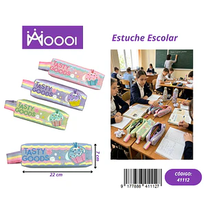 ESTUCHE ESCOLAR DISEÑO CUPCAKE FEMENINO Precio publicado al por mayor 3 unidades del mismo