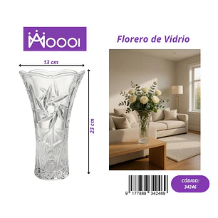 FLORERO DE VIDRIO Precio publicado al por mayor 3 unidades del mismo