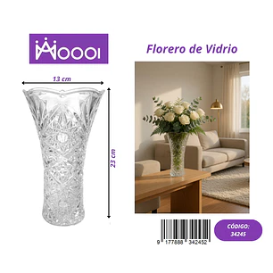 FLORERO DE VIDRIO Precio publicado al por mayor 3 unidades del mismo