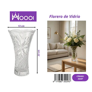 FLORERO DE VIDRIO Precio publicado al por mayor 3 unidades del mismo