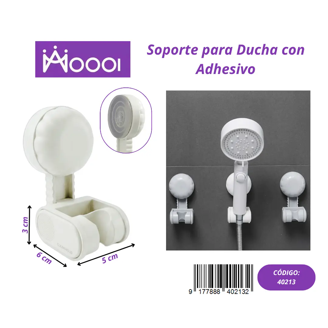 Soporte para ducha con adhesivo Precio publicado al por mayor 3 unidades del mismo 1