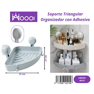 Soporte Triangular Organizador con Adhesivo Precio publicado al por mayor 3 unidades del mismo