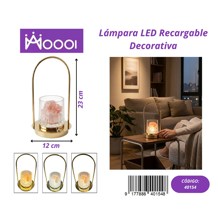 Lampara LED Decorativa Recargable Precio publicado al por mayor 3 unidades del mismo 1