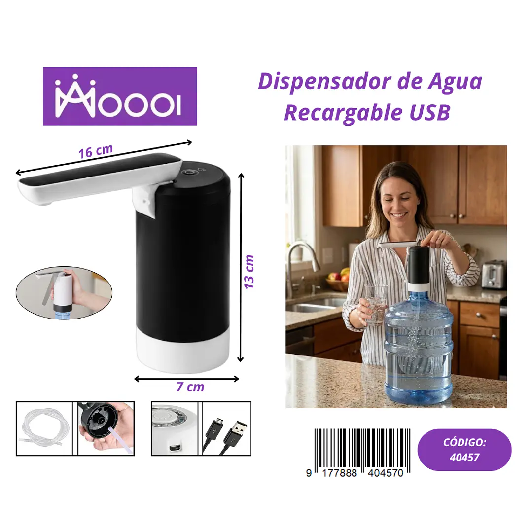 Dispensador de Agua USB-C Precio publicado al por mayor 3 unidades del mismo 1