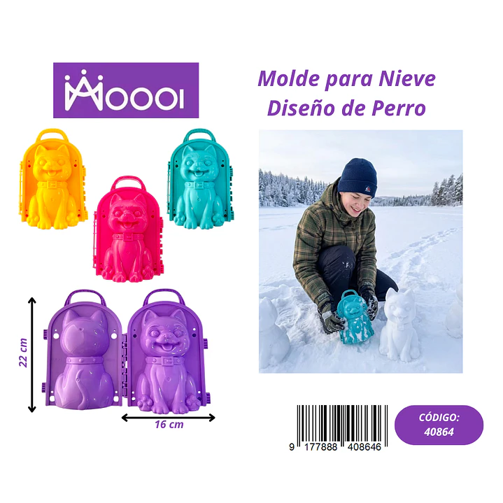 MOLDE PARA NIEVE DISEÑO PERRO Precio publicado al por mayor 3 unidades del mismo 1