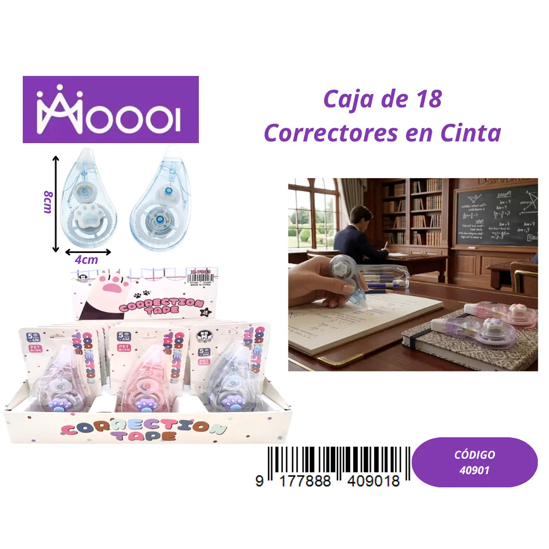 Corrector en cinta (Valor 1 Pieza) Precio publicado al por mayor 3 unidades del mismo 1