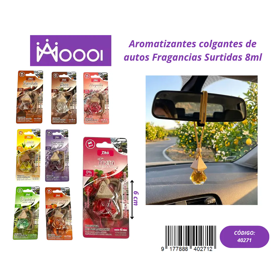 Aromatizador Colgante Para Auto 8ml Precio publicado al por mayor 3 unidades del mismo 1