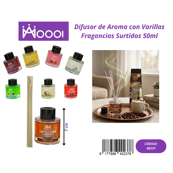 Difusor de Aroma con Varillas 50ml Precio publicado al por mayor 3 unidades del mismo 1