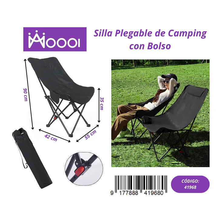 Silla Plegable de Camping Precio publicado al por mayor 3 unidades del mismo 1