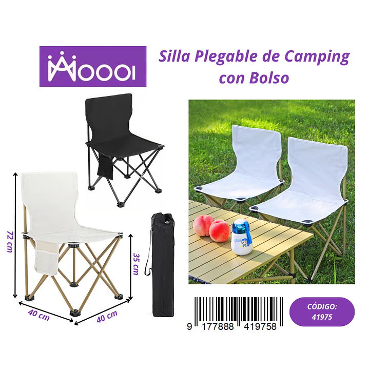 Silla Plegable de Camping Precio publicado al por mayor 3 unidades del mismo 1