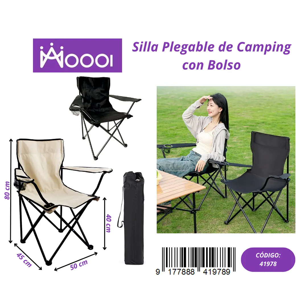 Silla Plegable de Camping Precio publicado al por mayor 3 unidades del mismo 1
