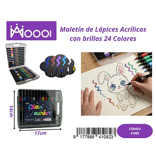 Maletín de Lápices Semi-Acrilicos 24 Colores Precio publicado al por mayor 3 unidades del mismo