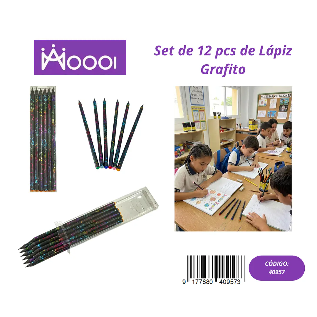 Set de 12 Pcs de Lápiz Grafito Precio publicado al por mayor 3 unidades del mismo 1