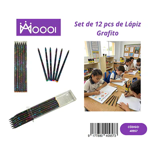 Set de 12 Pcs de Lápiz Grafito Precio publicado al por mayor 3 unidades del mismo